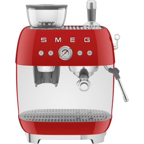 SMEG EGF03RDEU Кофемашина-эспрессо со встроенной кофемолкой, цвет красный