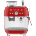 SMEG EGF03RDEU Кофемашина-эспрессо со встроенной кофемолкой, цвет красный SMEG EGF03RDEU Кофемашина-эспрессо со встроенной кофемолкой, цвет красный