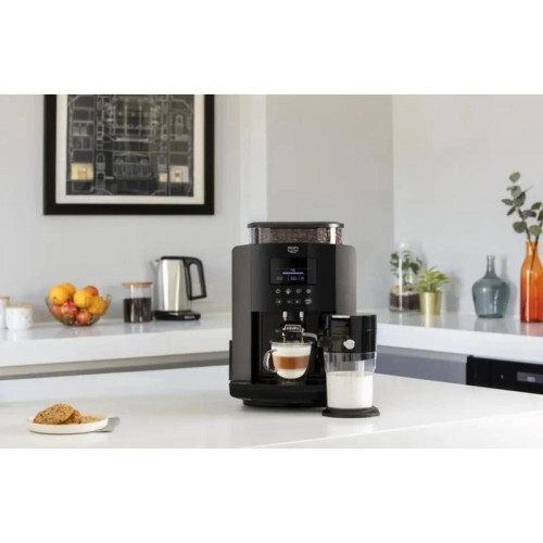 Кофемашина Krups Arabica Latte EA819E10 1450Вт черный/коричневый