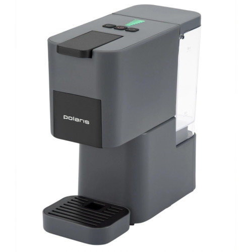 Кофеварка рожковая Polaris PCM 2038 3-in-1 1450Вт графитовый