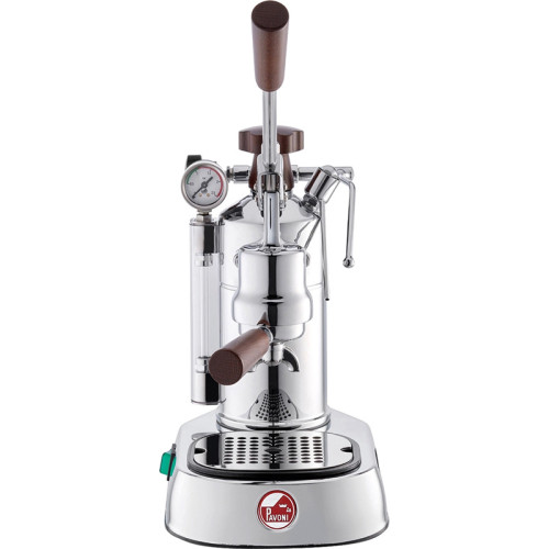 Кофемашина SMEG/ Europiccola, Леверная кофемашина-эспрессо, нержавеющая сталь, деревянные ручки