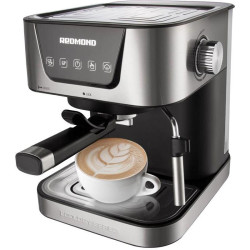 Кофеварка рожковая Редмонд RCM-M1513 1050Вт серебристый/черный