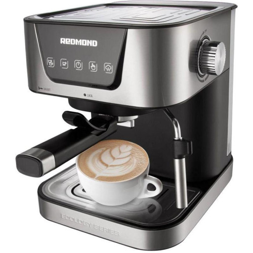 Кофеварка рожковая Редмонд RCM-M1513 1050Вт серебристый/черный