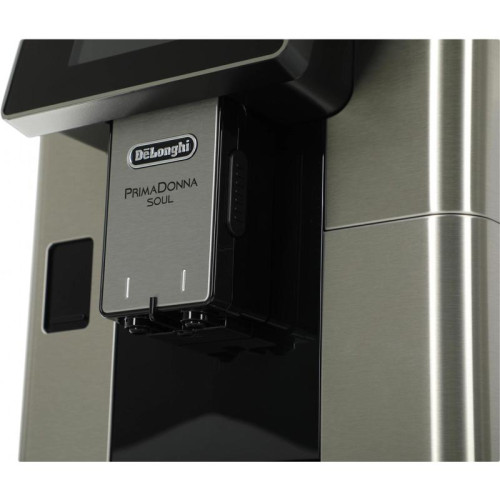 Кофемашина Delonghi ECAM610.75.MB 1450Вт черный/серебристый