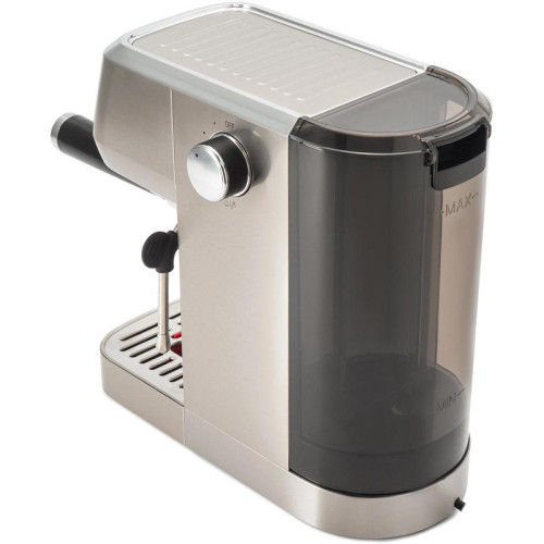 Кофеварка рожковая Hyundai HEM-9990 1350Вт серебристый