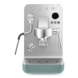 Кофемашина Smeg, давление 15 бар, кнопочное управление, цвет изумрудно-зеленый