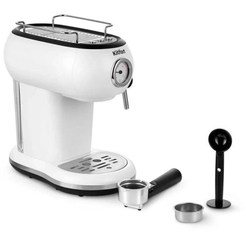 Кофеварка рожковая Kitfort КТ-7219 1100Вт белый