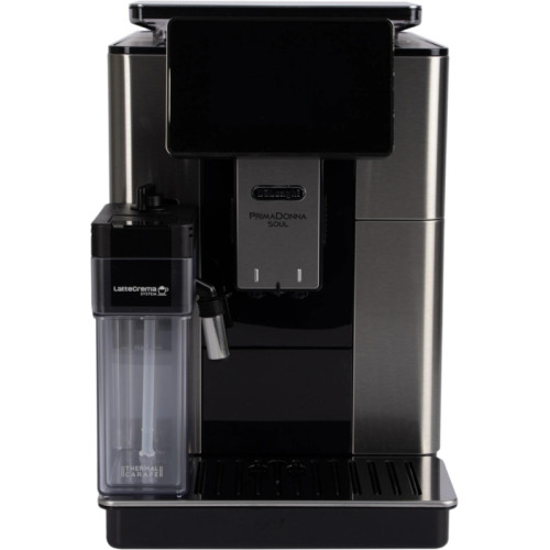 Кофемашина Delonghi Primadonna Soul ECAM610.74.MB 1450Вт черный/серебристый Кофемашина Delonghi Primadonna Soul ECAM610.74.MB 1450Вт черный/серебристый