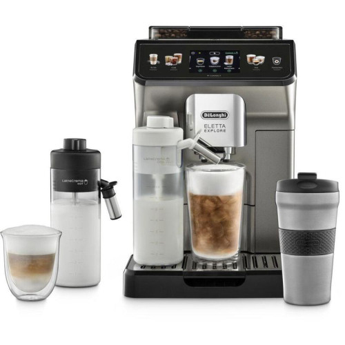Кофемашина Delonghi ECAM450.86.T 1450Вт черный/серебристый