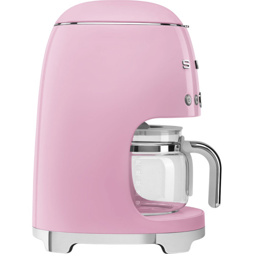 Капельная кофеварка,стиль 50-х годов, 10 чашек, 1.4 л, цвет розовый