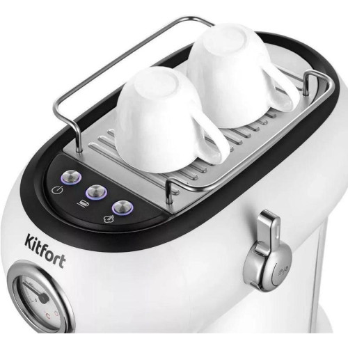 Кофеварка рожковая Kitfort КТ-7219 1100Вт белый