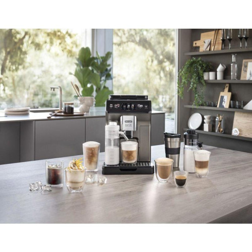 Кофемашина Delonghi ECAM450.86.T 1450Вт черный/серебристый