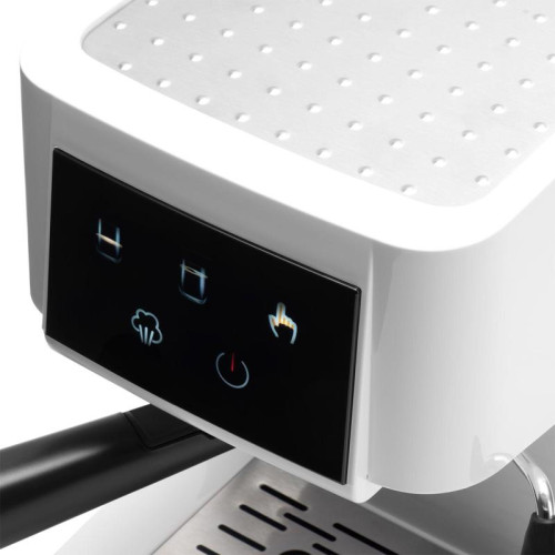 Кофеварка рожковая Hyundai HEM-3203 1000Вт белый/серебристый