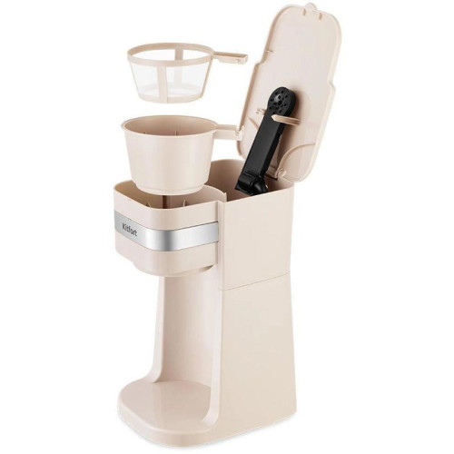 Кофеварка капельная Kitfort КТ-7317 750Вт бежевый/нержавеющая сталь Кофеварка капельная Kitfort КТ-7317 750Вт бежевый/нержавеющая сталь