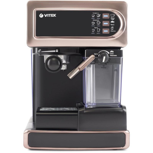 Кофеварка рожковая Vitek VT-1517 GD 1238Вт золотистый Кофеварка рожковая Vitek VT-1517 GD 1238Вт золотистый