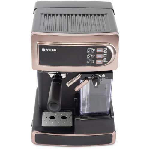 Кофеварка рожковая Vitek VT-1517 GD 1238Вт золотистый Кофеварка рожковая Vitek VT-1517 GD 1238Вт золотистый