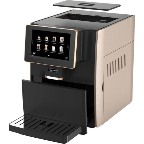 Кофемашина Rondell RDE-1111 1350Вт черный/медный Кофемашина Rondell RDE-1111 1350Вт черный/медный