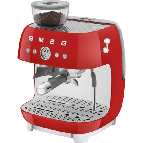 SMEG EGF03RDEU Кофемашина-эспрессо со встроенной кофемолкой, цвет красный