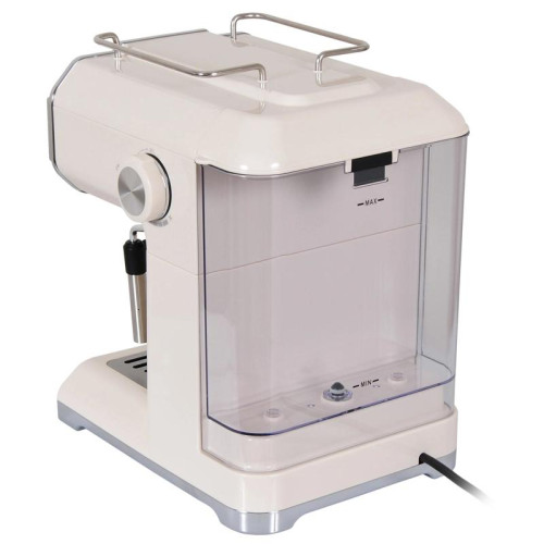 Кофеварка рожковая Hyundai HEM-5300 850Вт бежевый/серебристый