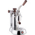 Кофемашина SMEG/ Stradivari Europiccola, Леверная кофемашина-эспрессо, нержавеющая сталь, деревянные ручки