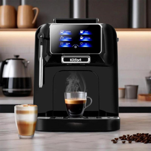 Кофемашина Kitfort КТ-7472 1480Вт черный