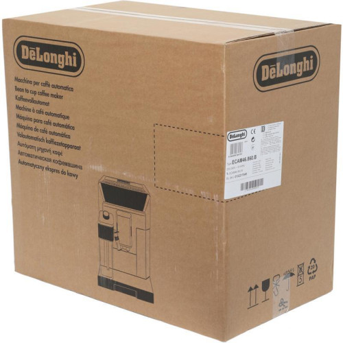 Кофемашина Delonghi Eletta Cappuccino Evo ECAM46.860.B 1450Вт черный/серебристый