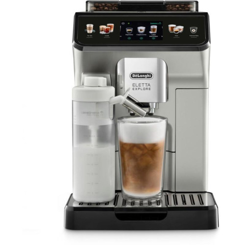 Кофемашина Delonghi Eletta Explore ECAM450.55.S 1450Вт серебристый/черный
