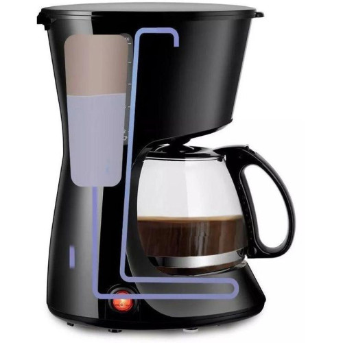 Кофеварка капельная Kitfort КТ-7260 550Вт черный/нержавеющая сталь