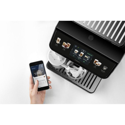 Кофемашина Delonghi ECAM450.86.T 1450Вт черный/серебристый