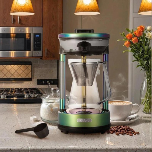 Кофеварка капельная Kitfort КТ-7488 600Вт зеленый