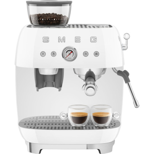 SMEG EGF03WHEU Кофемашина-эспрессо со встроенной кофемолкой, цвет белый