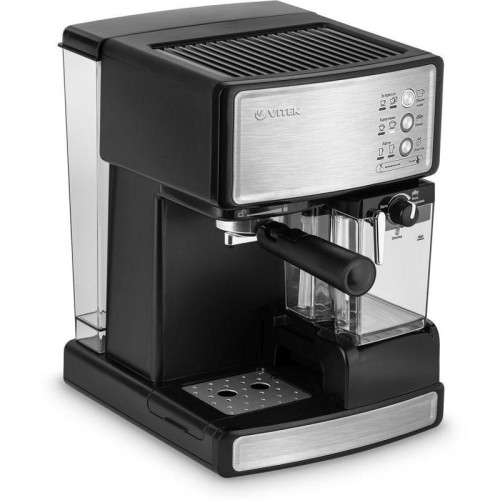 Кофеварка рожковая Vitek VT-1514 1238Вт нержавеющая сталь/черный