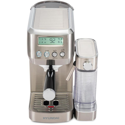 Кофеварка рожковая Hyundai HEM-9999 1350Вт серебристый