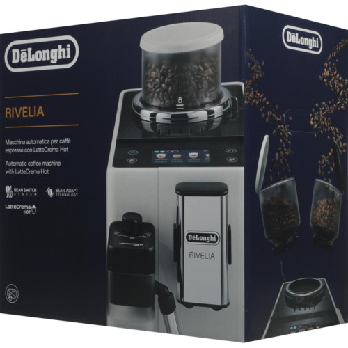 Кофемашина Delonghi Rivelia EXAM440.55.B 1450Вт серебристый/черный Кофемашина Delonghi Rivelia EXAM440.55.B 1450Вт серебристый/черный