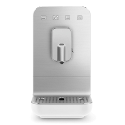 Автоматическая кофемашина, мощность 1350 Вт, регулируемый уровень помола, размер порции, жесткость воды, подсветка диспенсера, автоматическое выключение, кнопочное управление, объем резервуара 1.4 л, поддон для сбора капель, давление 19 бар, цвет белый