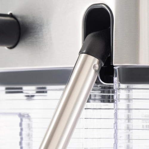 Кофеварка рожковая Hyundai HEM-9999 1350Вт серебристый