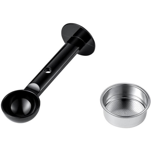 Кофемашина Kitfort КТ-7105-1 1450Вт черный/фиолетовый