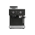 Полуавтоматическая кофемашина KitchenAid, давление 15 бар, 15 уровней помола, объем резервуара для воды 2.5 л, автоматический капучинатор, одновременное приготовление двух чашек, индикатор наличия зерен, индикация уровня воды, цвет черный чугун
