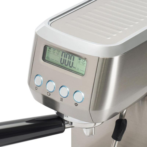 Кофеварка рожковая Hyundai HEM-9990 1350Вт серебристый