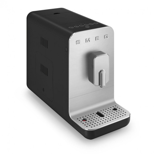 Автоматическая кофемашина, мощность 1350 Вт, регулируемый уровень помола, размер порции, жесткость воды, подсветка диспенсера, автоматическое выключение, кнопочное управление, объем резервуара 1.4 л, поддон для сбора капель, давление 19 бар, цвет черный