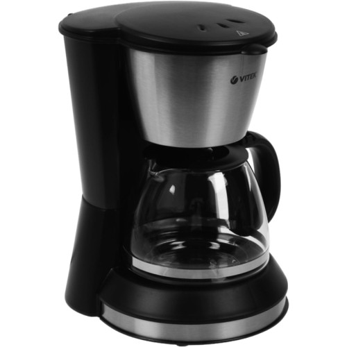 Кофеварка капельная Vitek VT-1506 BK 550Вт черный/серебристый