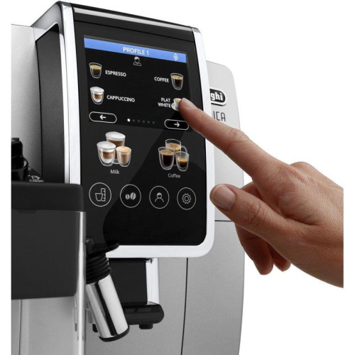 Кофемашина Delonghi Dinamica Plus ECAM380.85.SB 1450Вт серебристый/черный Кофемашина Delonghi Dinamica Plus ECAM380.85.SB 1450Вт серебристый/черный