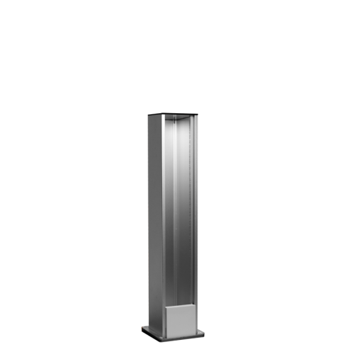 Donel Напольная мини-колонна односторонняя 10 мод. (5мод. 45х45), высота 270мм, цвет алюминий