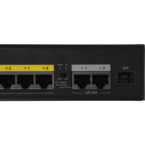 Коммутатор Netis P110GH (L2) 8x100Мбит/с 2x1Гбит/с 1SFP 8PoE 8PoE+ 120W неуправляемый Коммутатор Netis P110GH (L2) 8x100Мбит/с 2x1Гбит/с 1SFP 8PoE 8PoE+ 120W неуправляемый