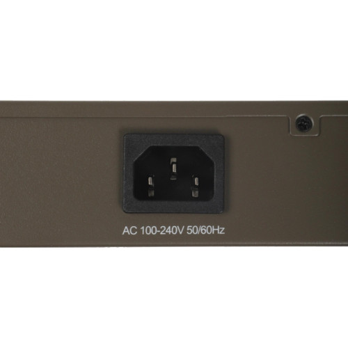 Коммутатор/ Tenda TEF1118P-16-150W Коммутатор неуправляемый PoE, 18 портов, 16х100 Мбит/с, 2x1 Гбит/с, PoE 16х30 Вт (до 130Вт), установка в стойку