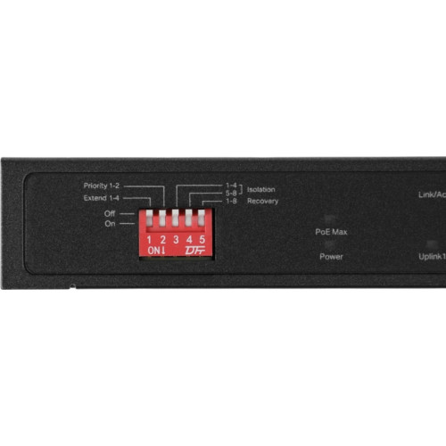 Коммутатор/ 10-Port Gigabit Desktop Switch with 8-Port PoE+