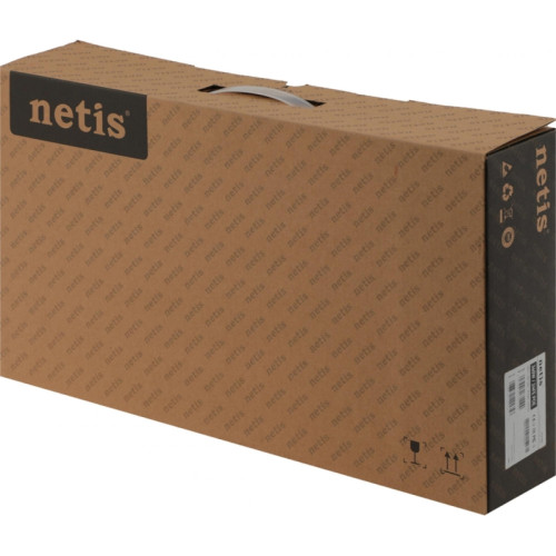 Коммутатор Netis P124GH (L2) 24x100Мбит/с 2x1Гбит/с 1xКомбо(1000BASE-T/SFP) 1SFP 24PoE 24PoE+ 360W неуправляемый