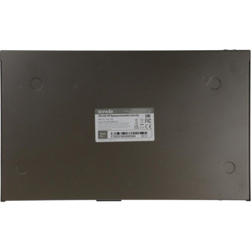 Коммутатор/ Tenda TEF1118P-16-150W Коммутатор неуправляемый PoE, 18 портов, 16х100 Мбит/с, 2x1 Гбит/с, PoE 16х30 Вт (до 130Вт), установка в стойку