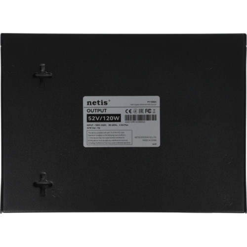 Коммутатор Netis P110GH (L2) 8x100Мбит/с 2x1Гбит/с 1SFP 8PoE 8PoE+ 120W неуправляемый Коммутатор Netis P110GH (L2) 8x100Мбит/с 2x1Гбит/с 1SFP 8PoE 8PoE+ 120W неуправляемый