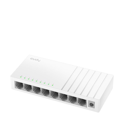 Коммутатор/ 8-Port 10/100 Mbps Desktop Switch, 8 10/100M RJ45 Ports, Loop Detection, Desktop Plastic Case, Power Saving, Plug & Play